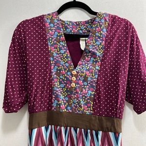 Matilda Jane Classic Paint By Numbers kimono dress. Size Large.